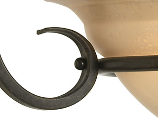 3-Light Foyer, Forged Bronze