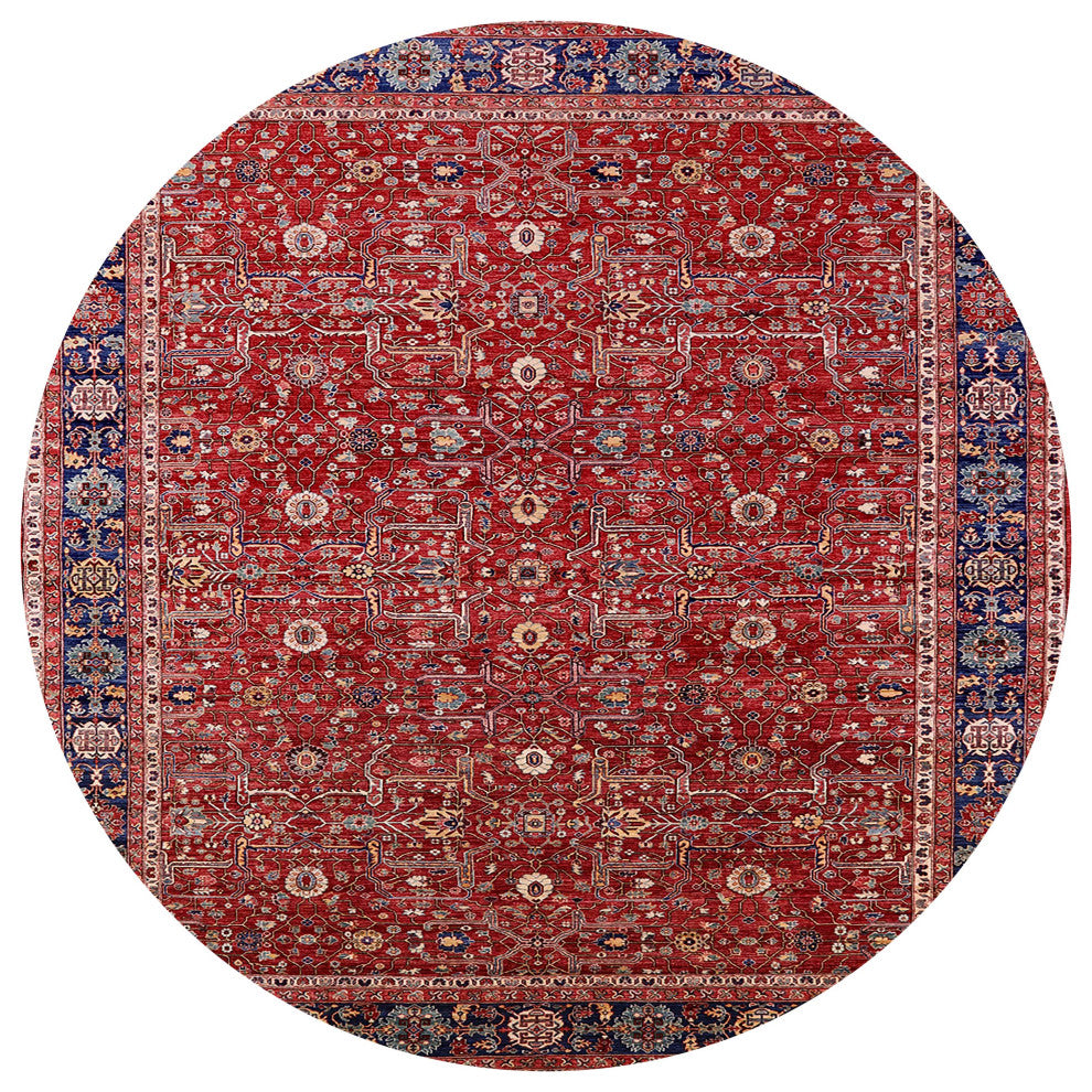 Ahgly Company Indoor Round Mid-Century Modern Area Rugs, 5' Round