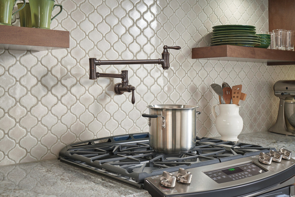 Delta Traditional Wall Mount Pot Filler, Venetian Bronze, 1177LF-RB
