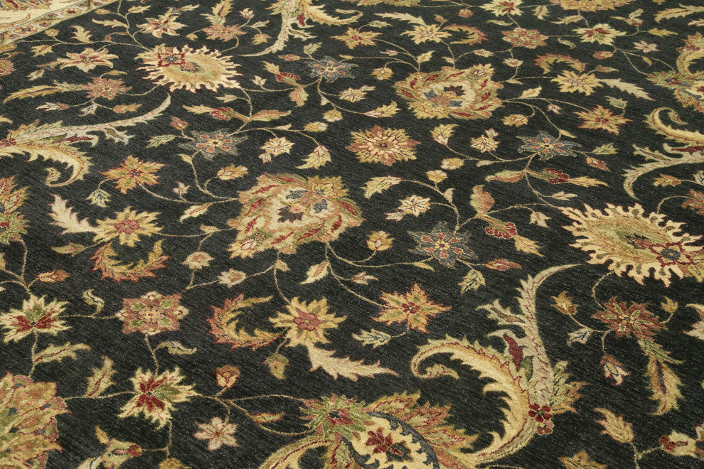 Rug N Carpet - Handwoven Oriental 11' 11" x 14' 9" Large Oushak Area Rug