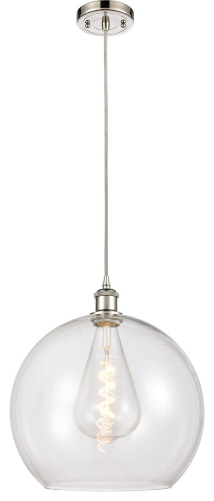 Innovations 516-1P-PN-G122-14 1-Light Pendant, Polished Nickel