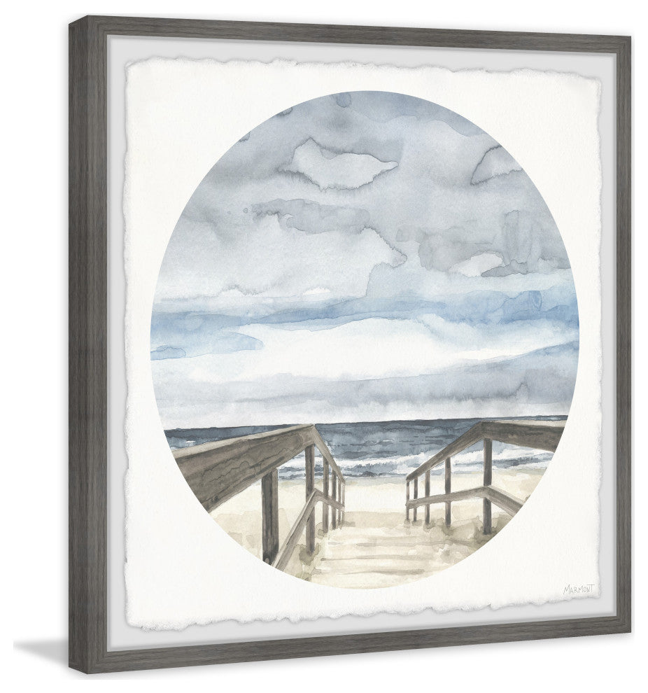 "Salty Breeze" Framed Painting Print, 18x18