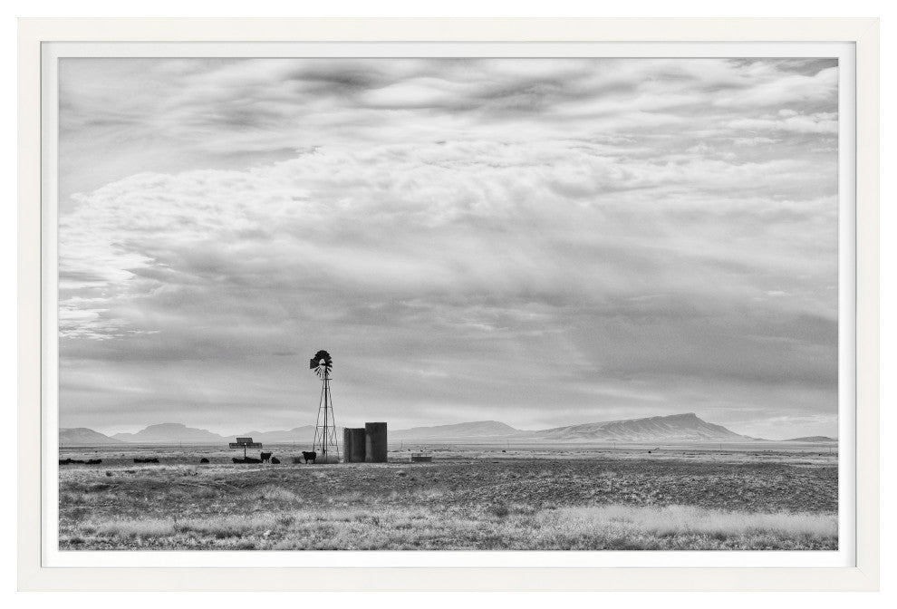 The Windmill Fine Art Print, White, 30"x45"