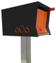 The RetroBox with Locking doors. Modern Pole Mounted Mailbox, Pole not included.