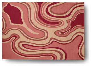 Agate Rug, Coral, 4'x6'