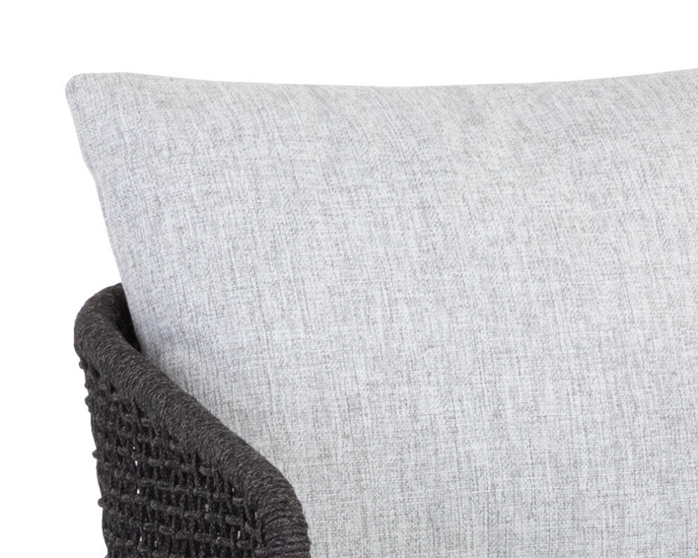 Capri Counter Stool, Smoke Grey, Copacabana Marble