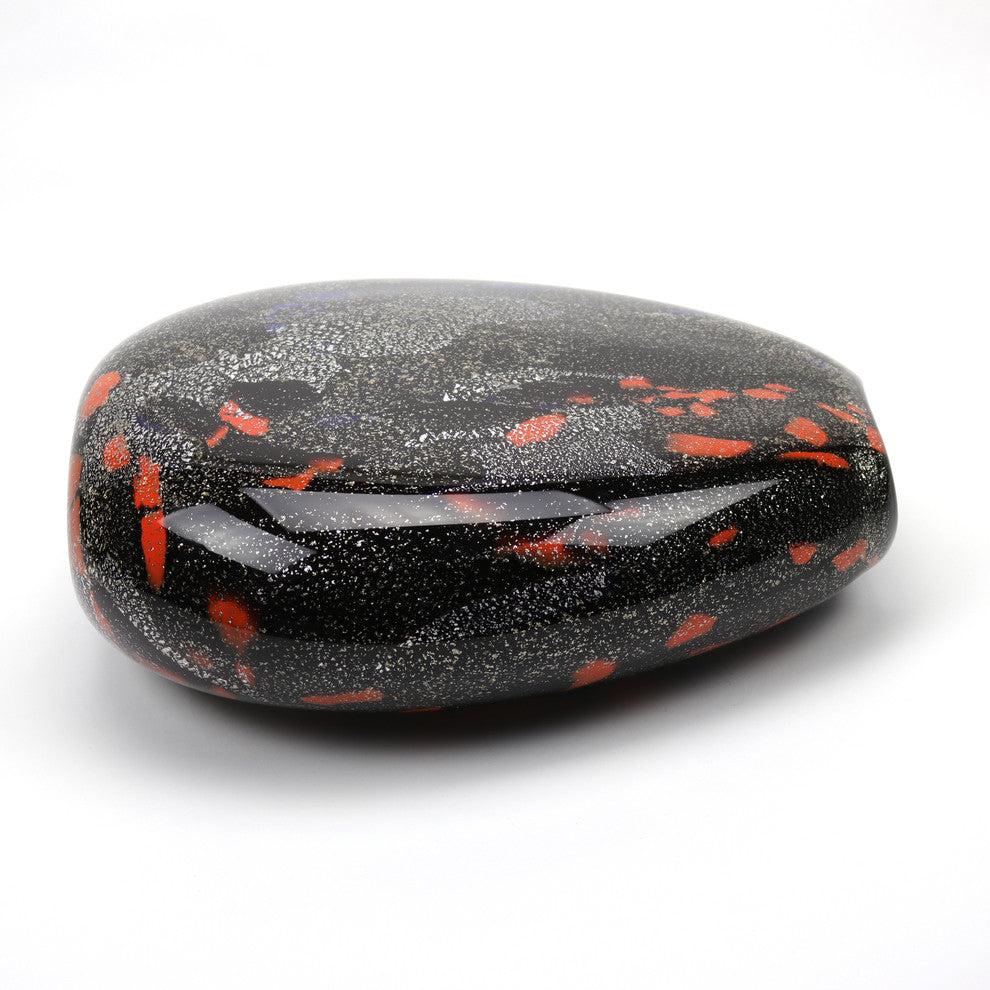Torino Black Oval Vase