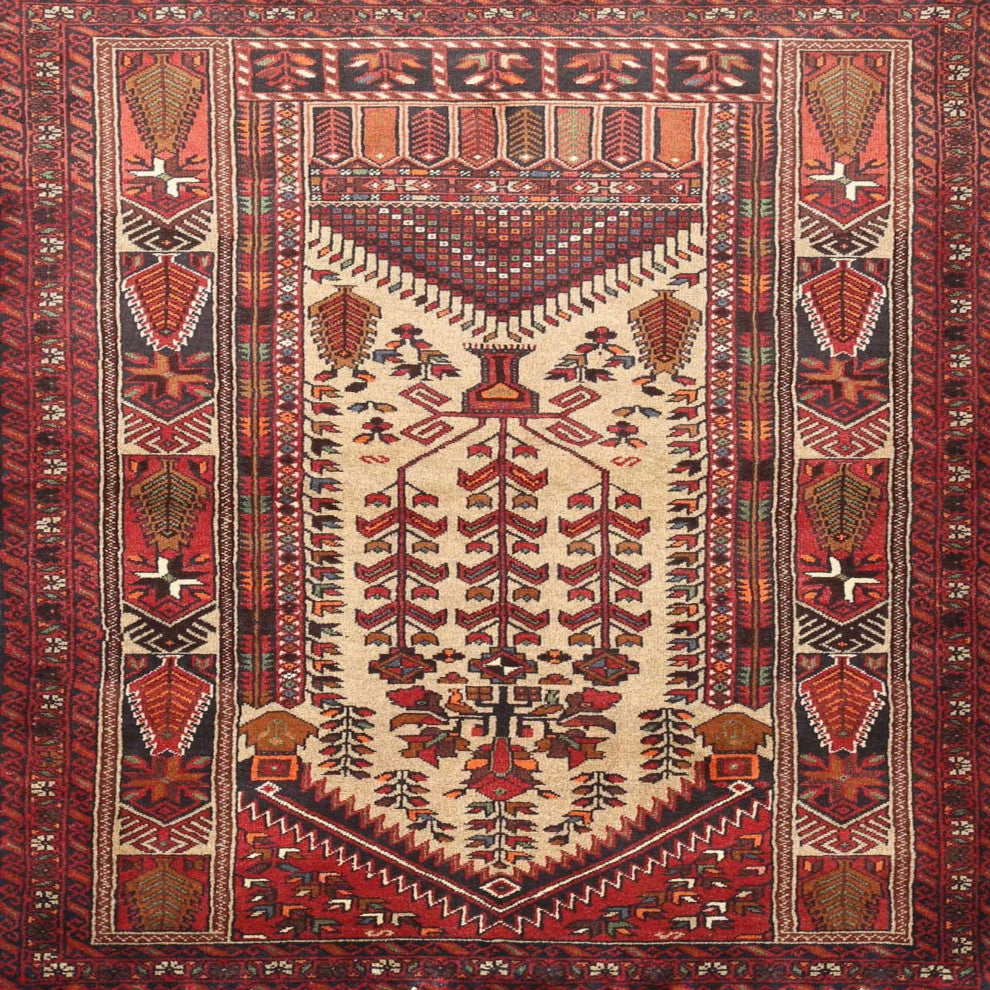 Ahgly Company Indoor Square Traditional Area Rugs, 6' Square