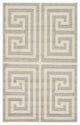 Unique Loom Gray Athens Greek Key 3' 3 x 5' 3 Area Rug