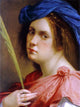 Artemisia Gentileschi Self-Portrait as a Female Martyr Wrapped Canvas, 21"x28"