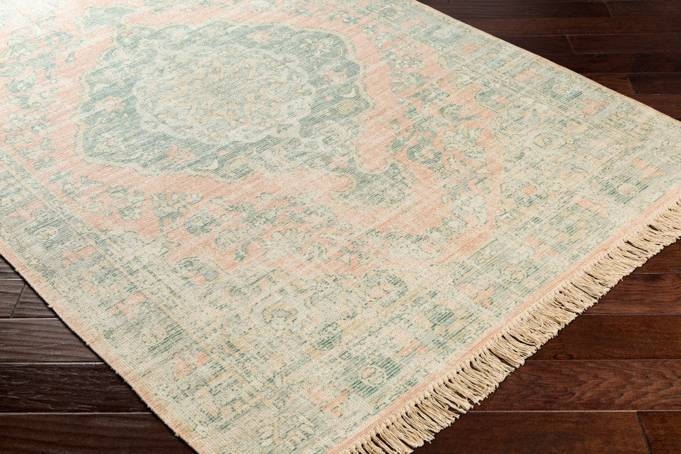 Surya Zainab ZAI-2313 6'x9' Rug, Sage/Dark Green/Lime/Camel/Khaki/White