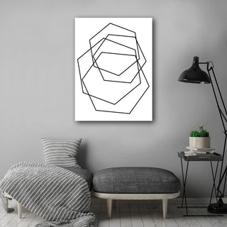 Wall Decor 'Gilt Mod III-W' in ArtPlexi, 16"x12"