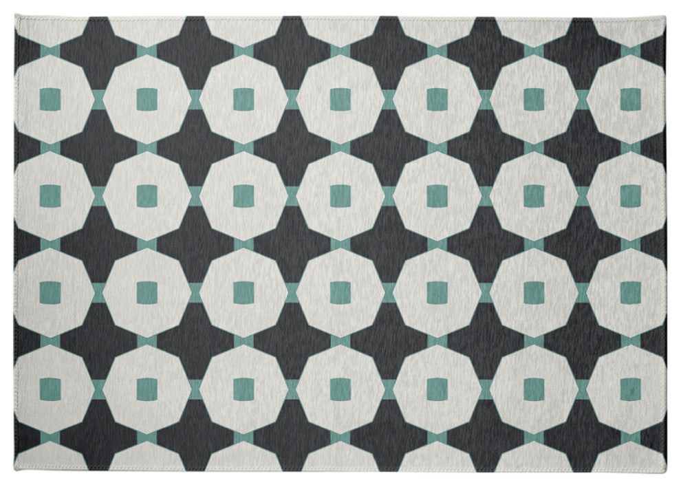 Button Up Spring Chenille Rug, Pepper, 5'x7'