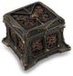 Steampunk Butterfly Bronze Finish Trinket Box Stash Box
