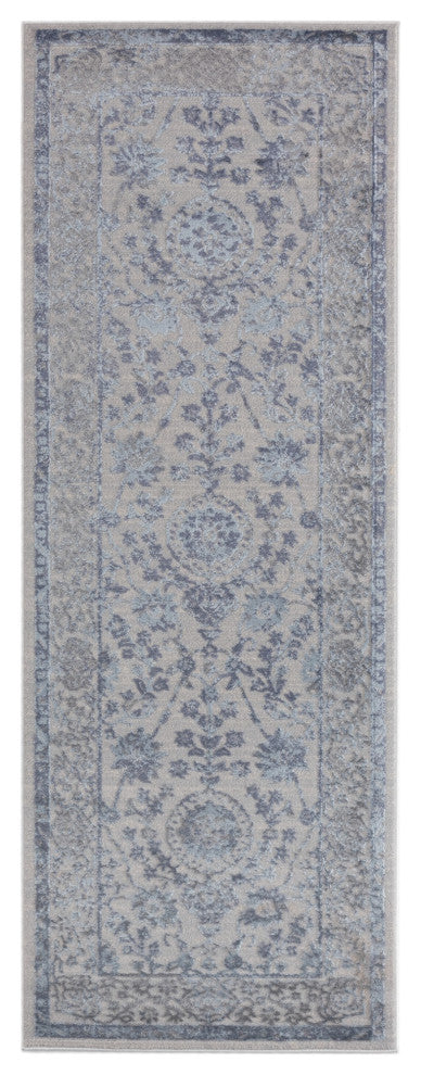 United Weavers Cascades Shasta Blue Runner Rug 2'7" x 7'2