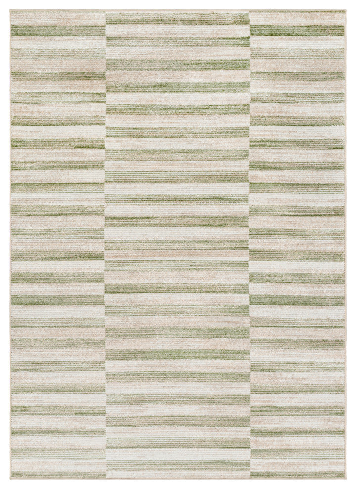 Surya San Francisco SFO-2320 Machine Woven Area Rug, Ivory, 5'3" x 7'