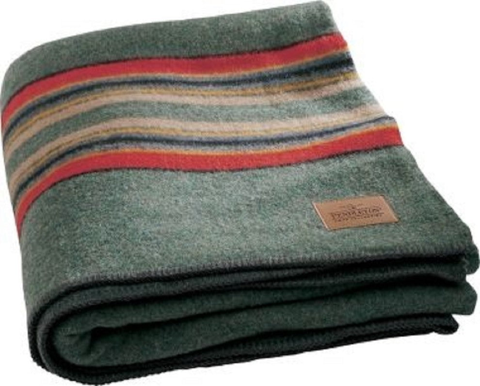 Pendleton Yakima Camp Blanket Green Heather, Queen