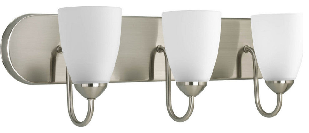 Gather Collection 3-Light Bath Light, Brushed Nickel