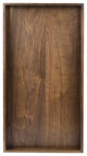 Rectangle Black Walnut Solid Wood Tray Ottoman Tray, 24x13inch