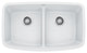 Blanco Valea Silgranit Low-Divide Undermount Kitchen Sink, White