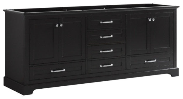 Dukes 80" Espresso Vanity Cabinet Only