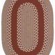 Colonial Mills Corsair Banded Oval Braided Rug, Natural, 14x18