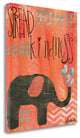 "Kindness Elephant" By Katie Doucette, Giclee Print on Gallery Wrap Canvas