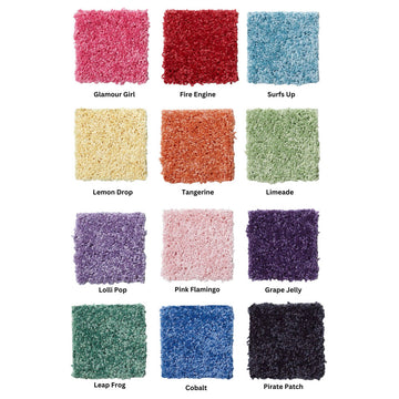 Shaw Carpet Kids Crossing, Tangerine Twist, 1 Sample 6"x6"