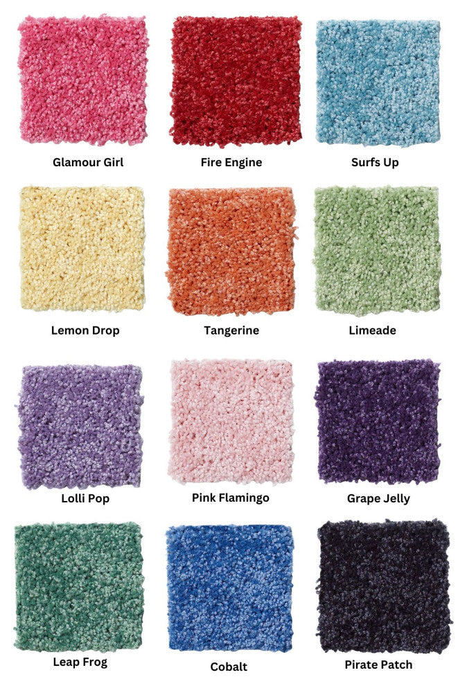 Shaw Carpet Kids Crossing, Tangerine Twist, 1 Sample 6"x6"
