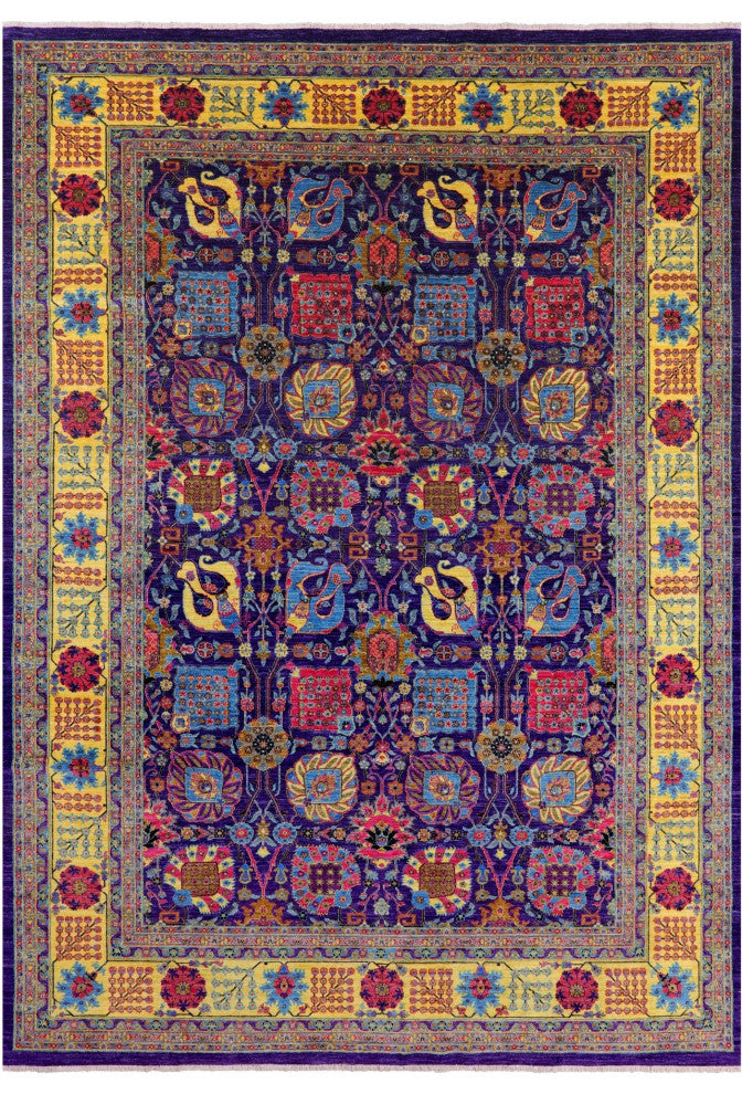 Persian Tabriz Hand Knotted Wool Rug 9' 10" X 13' 9" Q5925