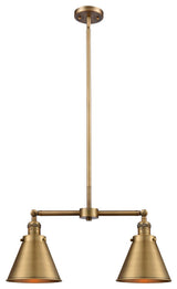 Appalachian 2-Light Chandelier, Brushed Brass, Brushed Brass