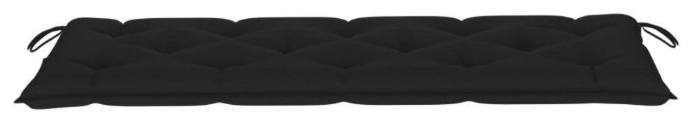 Vidaxl Stacking Garden Bench With Cushion 62.6" Solid Teak Wood