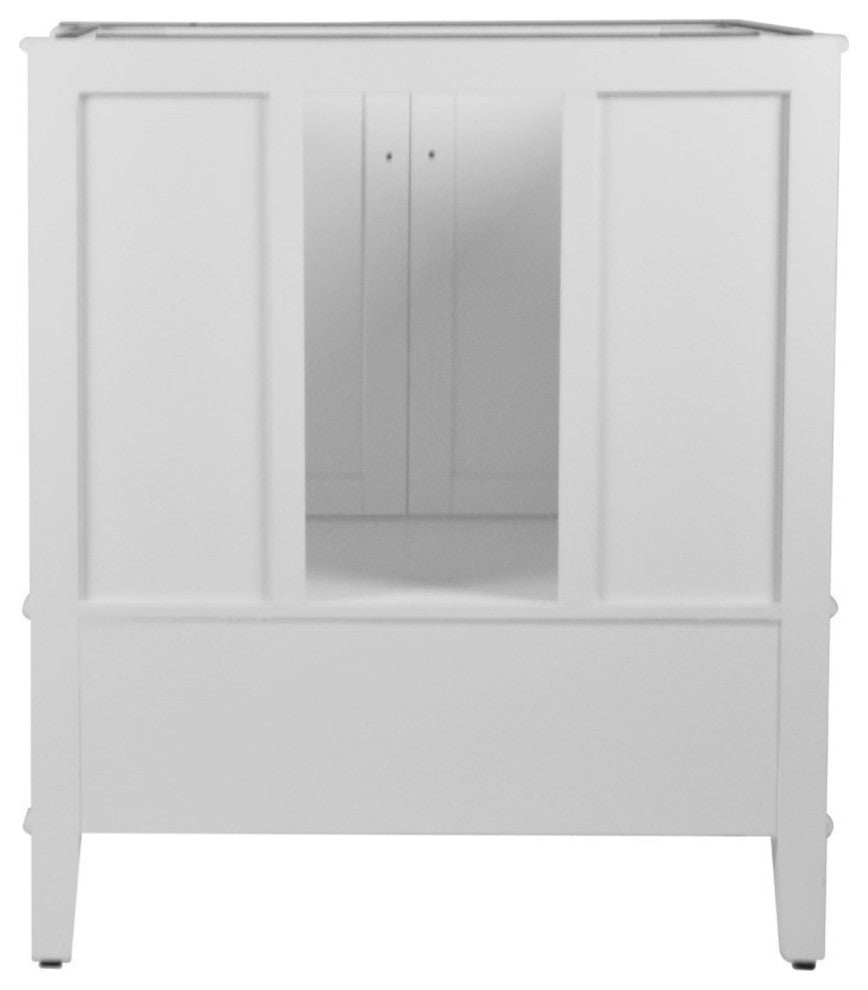 31" Single Vanity, White With Engineered Stone Top