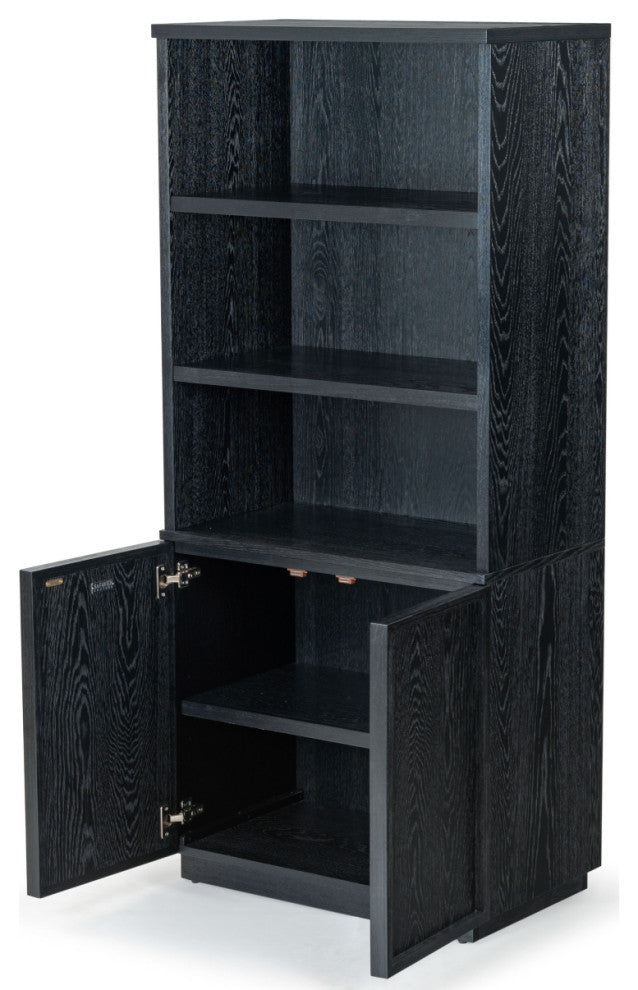 Safavieh Couture Zeus 4 Shelf Wood Bookcase, Black