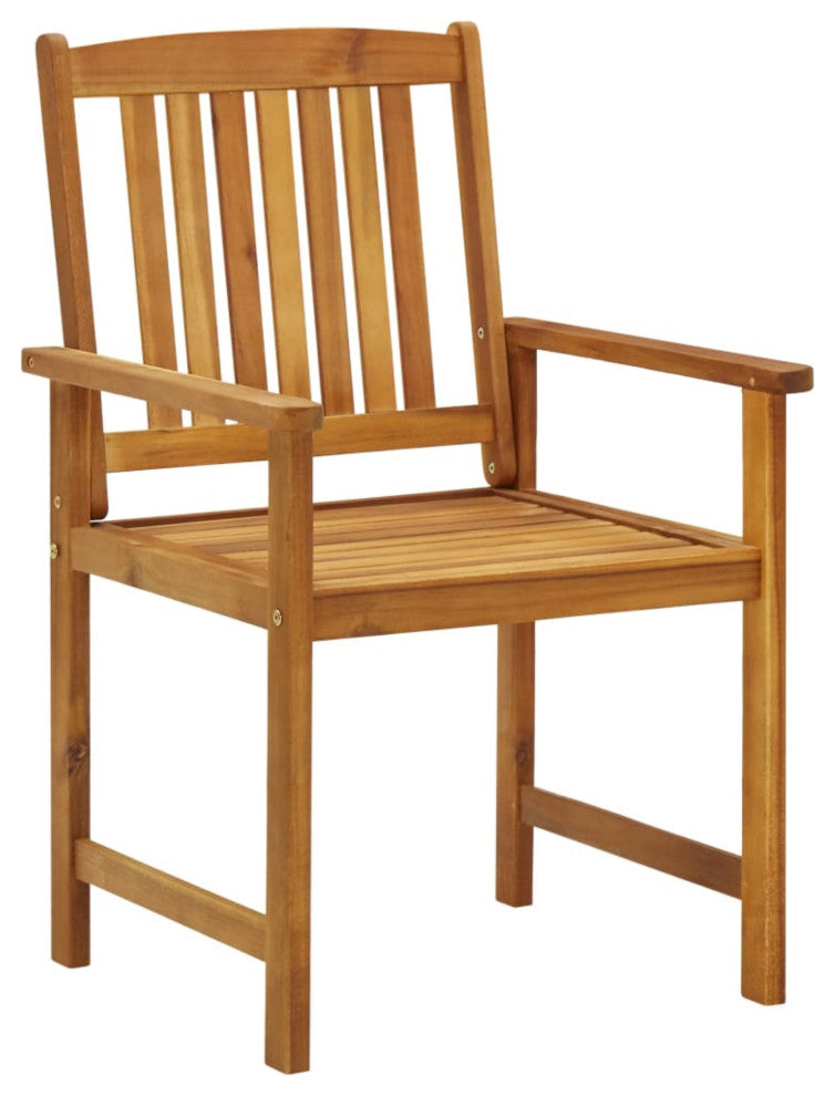 Vidaxl Director's Chairs With Cushions 4-Piece Solid Acacia Wood