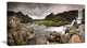 Dramatic Oxarafoss Waterfalls, Abstract Art on Canvas, 32x16