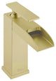 Concorde Single Hole, Waterfall Bathroom Faucet, Brushed Gold