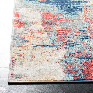 Safavieh Jasper Collection JSP101 Rug, Grey/Red, 6'7" Square