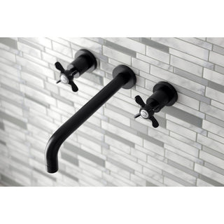 KS8020BEX Two-Handle Wall Mount Tub Faucet, Matte Black