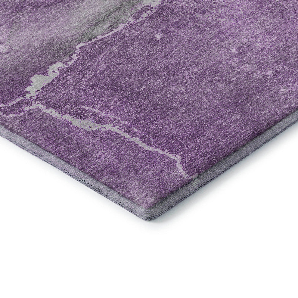 Premium Machine Washable Mayfield AMF524 Lilac 2'3" x 7'6" Runner Rug