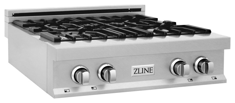 ZLINE 30" Gas Stovetop in Fingerprint Resistant Stainless Steel and Griddle