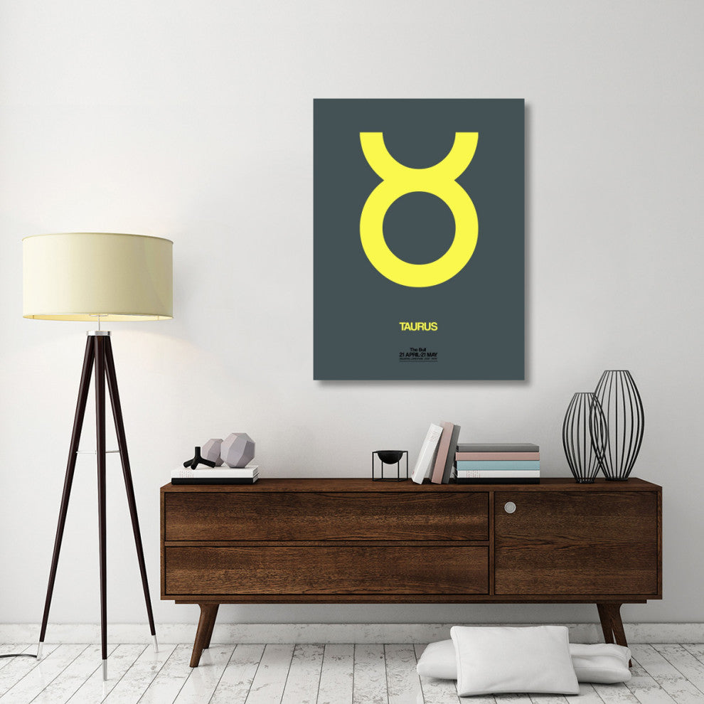 "Taurus Zodiac Sign Yellow" Fine Art Print