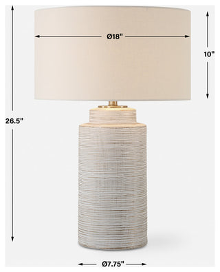 Uttermost Crimp Ribbed Table Lamp