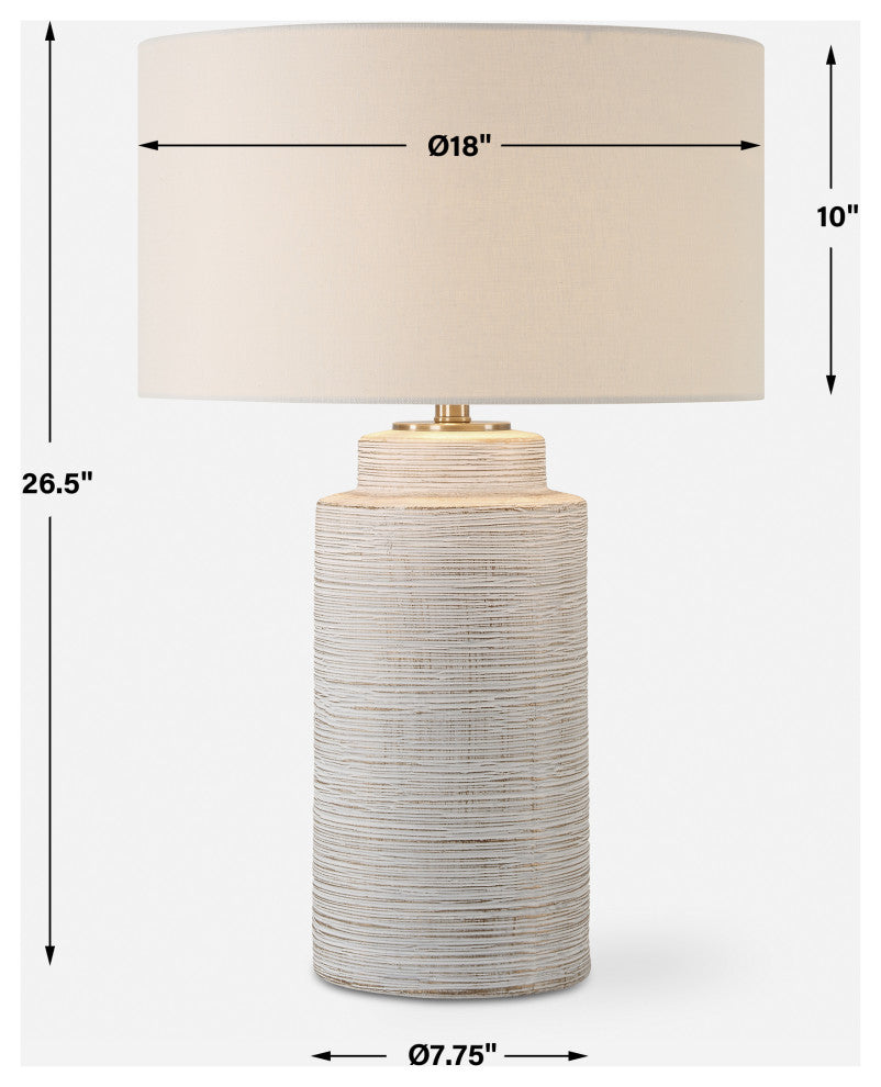 Uttermost Crimp Ribbed Table Lamp