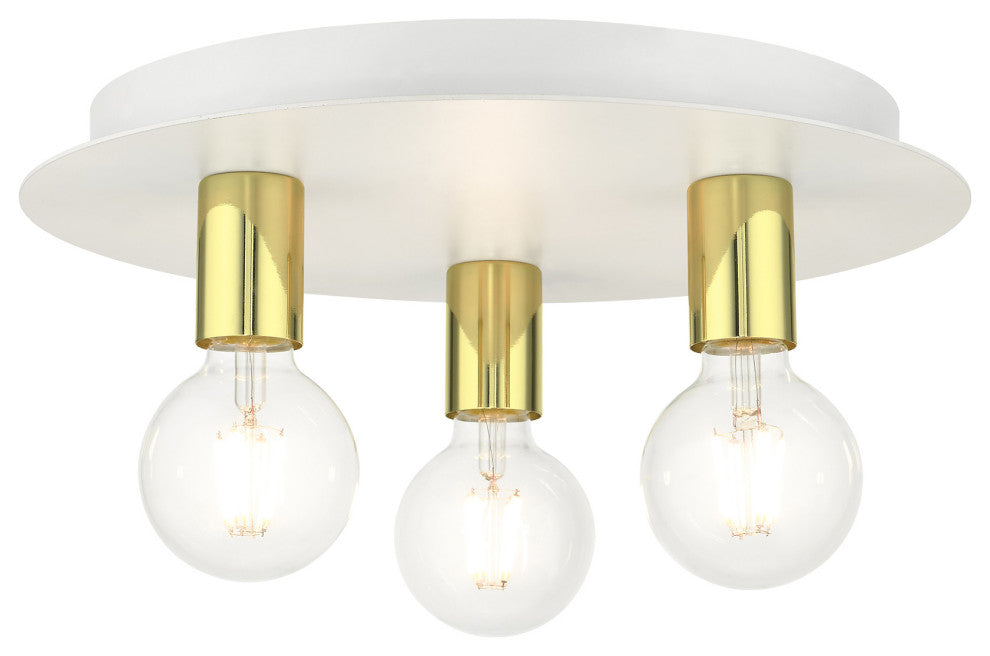 White Transitional, Versatile, Modern, Urban, Minimal Flush Mount
