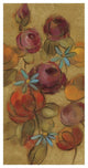 "Pressed Flowers II on Gold" Digital Paper Print by Silvia Vassileva, 26"x50"
