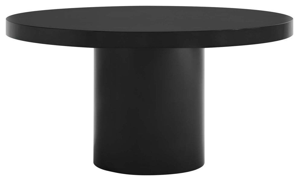 Gratify 60" Round Dining Table, Black