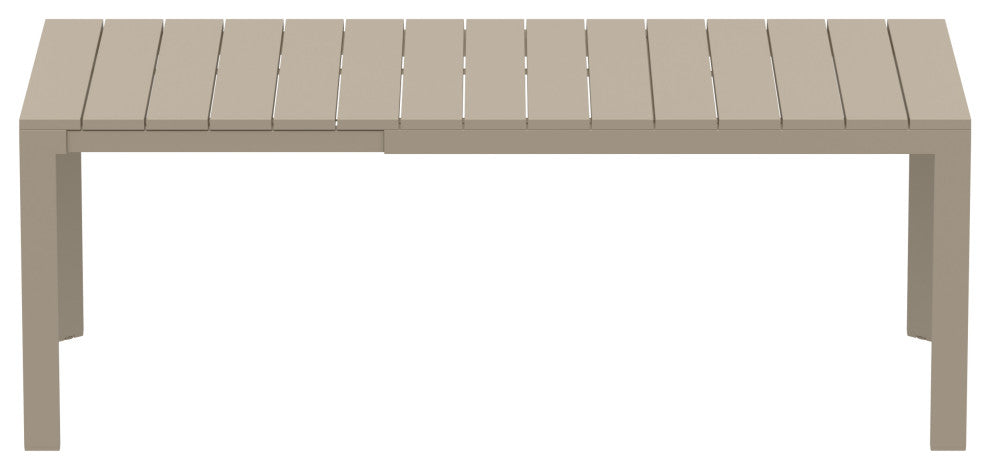 Atlantic Dining Table 55, 83" Extendable Taupe