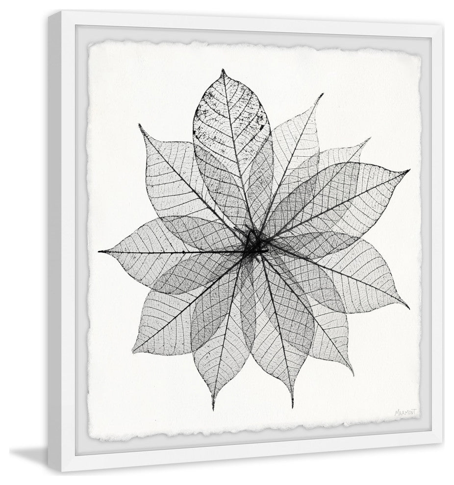 "Leaf Structure" Framed Painting Print, 32x32