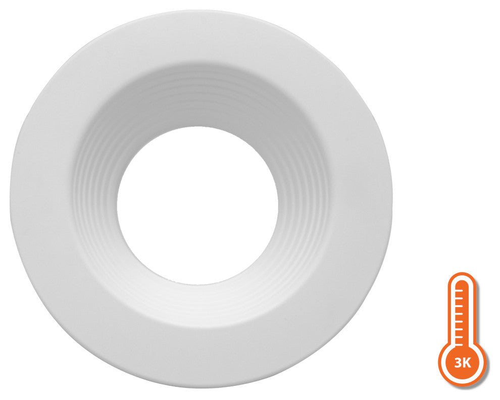 DLR566091203KWHBF-12 5/6", Recessed LED Downlight w Baffle, 12 Pack